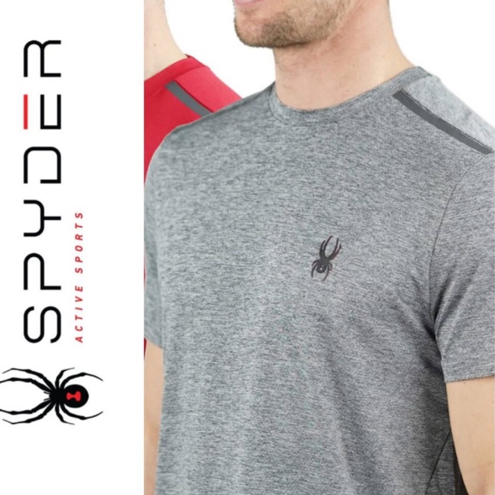 NWOT Spyder Active Stretch Short Sleeve T-Shirt Grey Size S/P